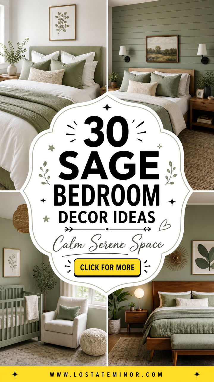 30 Sage Bedroom Decor Ideas for a Calm and Serene Space - 30 Sage Bedroom Decor Ideas for a Calm and Serene Space
