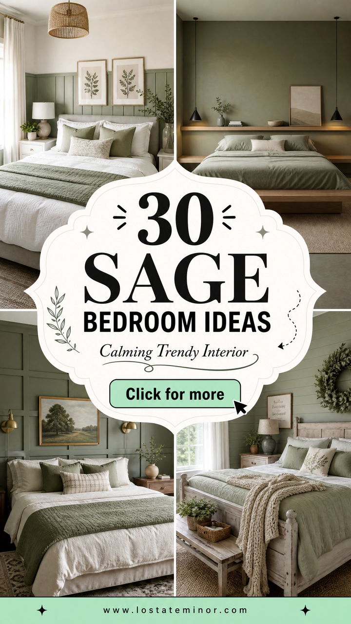 30 Sage Bedroom Ideas for a Calming and Trendy Interior - 30 Sage Bedroom Ideas for a Calming and Trendy Interior