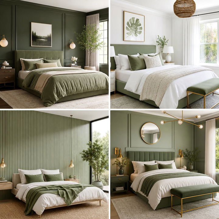 30 Sage Green Accent Wall Bedroom Ideas for Fresh Style