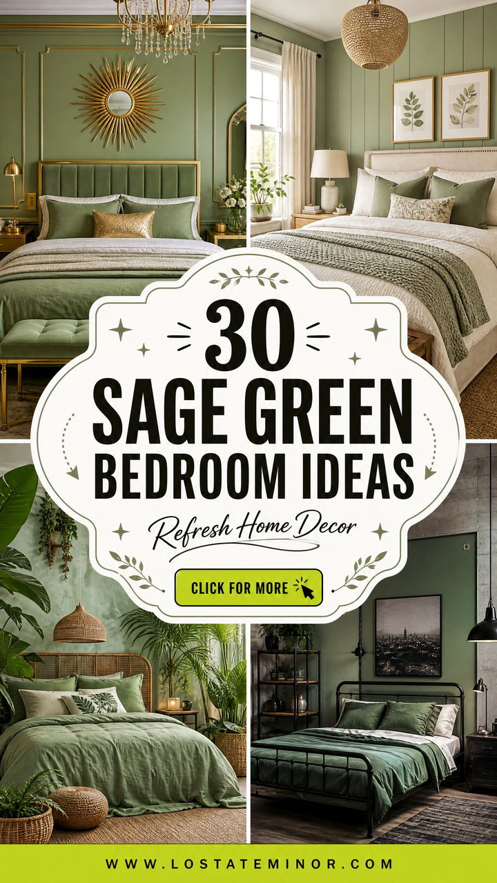30 Sage Green Bedroom Ideas to Refresh Your Home Decor - 30 Sage Green Bedroom Ideas to Refresh Your Home Decor