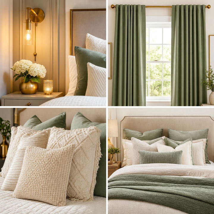 30 Sage Green and Cream Bedroom Ideas for Soft Comfort
