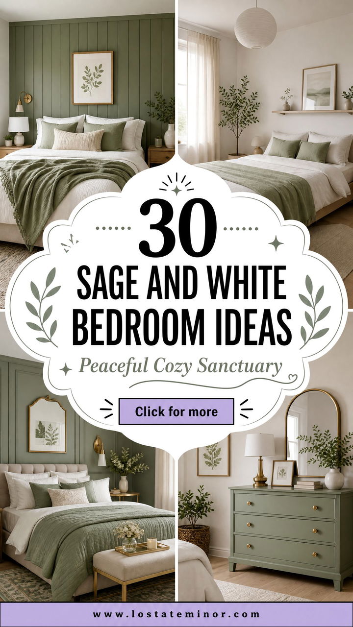 30 Sage and White Bedroom Ideas for a Peaceful Sanctuary - 30 Sage and White Bedroom Ideas for a Peaceful Sanctuary