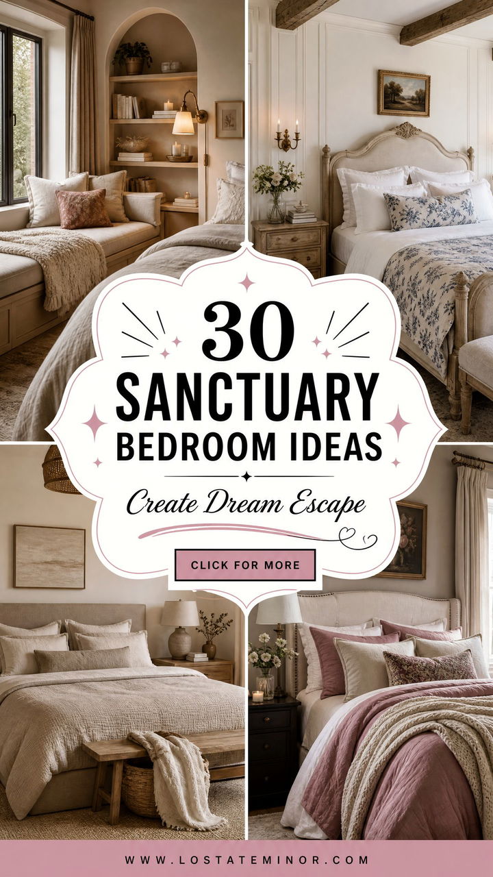30 Sanctuary Bedroom Ideas to Create Your Dream Escape - 30 Sanctuary Bedroom Ideas to Create Your Dream Escape
