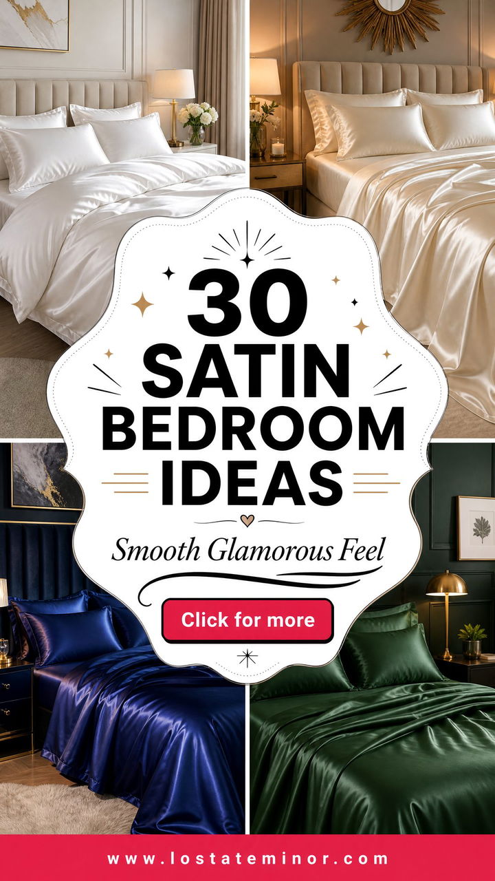 30 Satin Bedroom Ideas for a Smooth and Glamorous Feel - 30 Satin Bedroom Ideas for a Smooth and Glamorous Feel