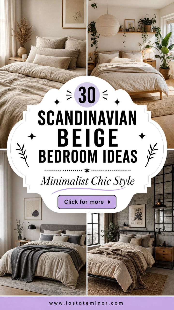 30 Scandinavian Beige Bedroom Ideas for Minimalist Chic - 30 Scandinavian Beige Bedroom Ideas for Minimalist Chic