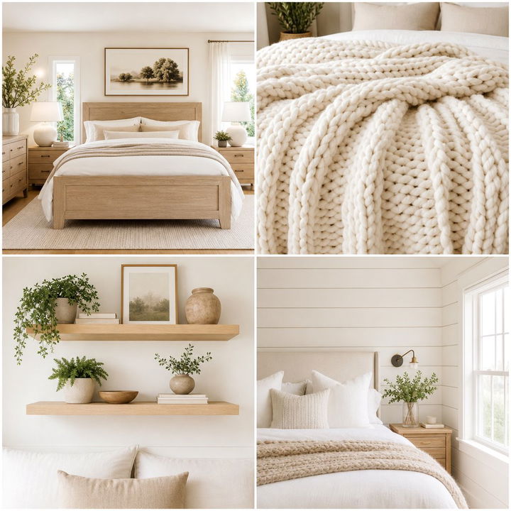 30 Scandinavian Cream Bedroom Ideas for a Warm Aesthetic