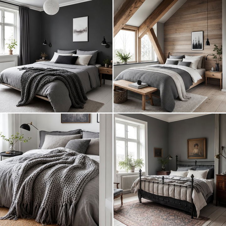 30 Scandinavian Gray Bedroom Ideas for a Sophisticated Room