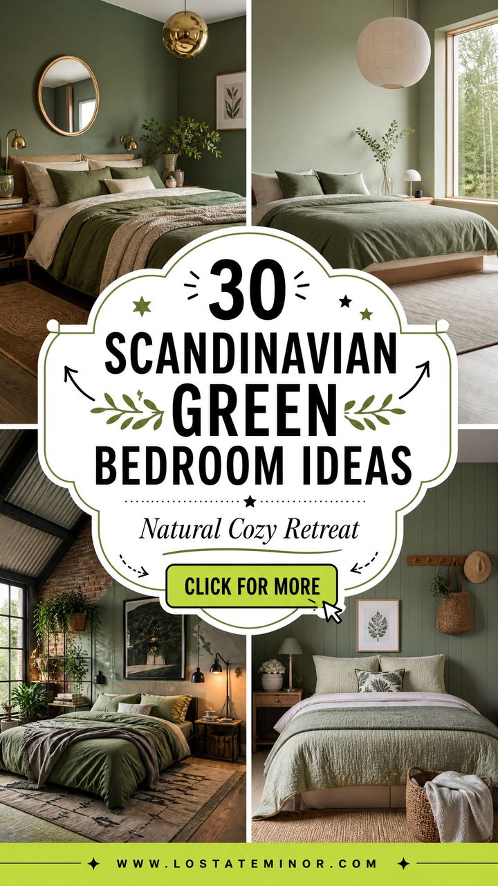 30 Scandinavian Green Bedroom Ideas for a Natural Retreat - 30 Scandinavian Green Bedroom Ideas for a Natural Retreat