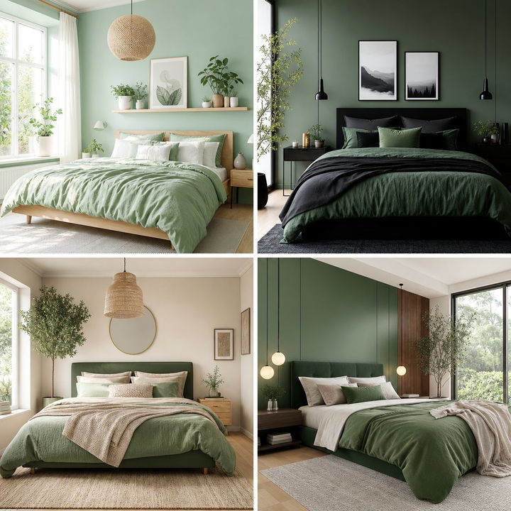 30 Scandinavian Green Bedroom Ideas for a Natural Retreat