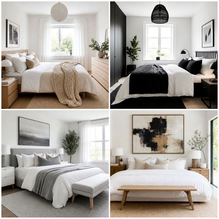 30 Scandinavian White Bedroom Ideas for a Bright Design