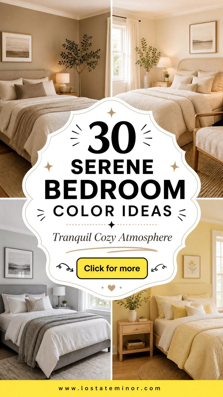 30 Serene Bedroom Color Ideas for a Tranquil Atmosphere - 30 Serene Bedroom Color Ideas for a Tranquil Atmosphere