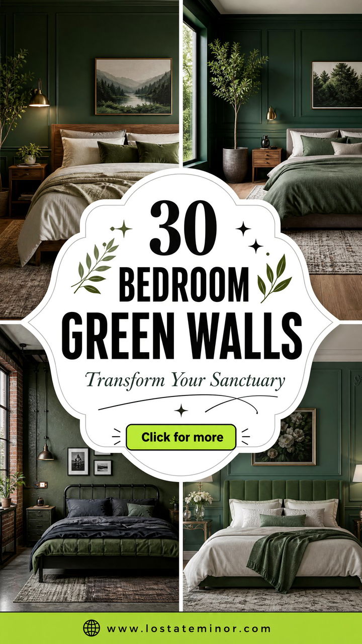 30 Serene Bedroom Green Walls to Transform Your Sanctuary - 30 Serene Bedroom Green Walls to Transform Your Sanctuary