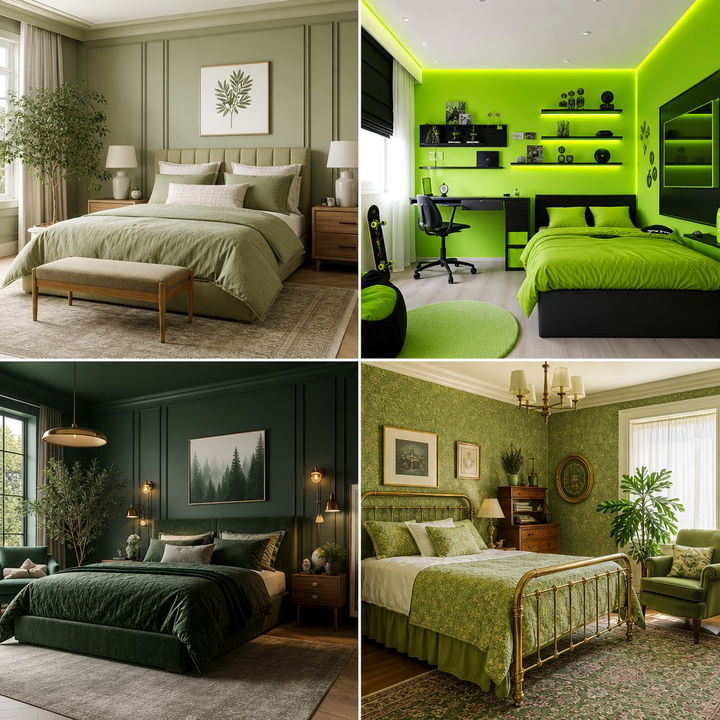 30 Serene Bedroom Green Walls to Transform Your Sanctuary