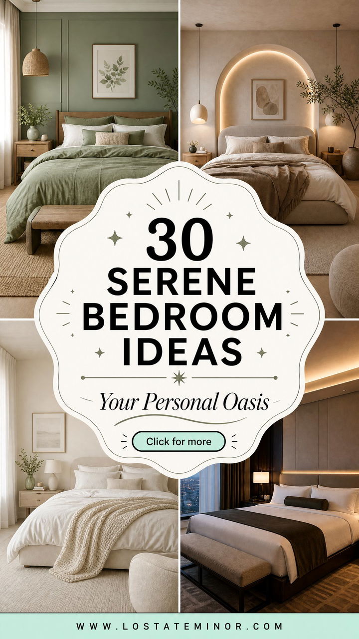 30 Serene Bedroom Ideas to Create Your Personal Oasis - 30 Serene Bedroom Ideas to Create Your Personal Oasis