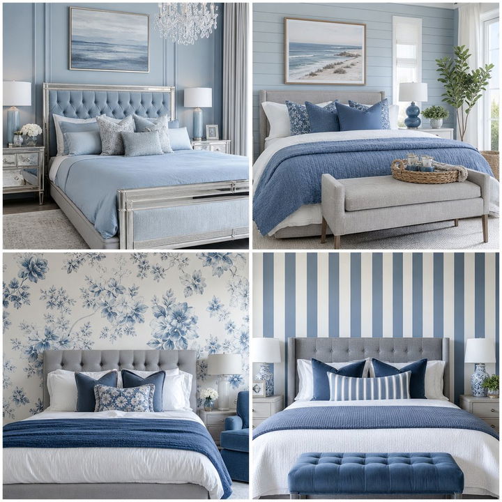 30 Serene Blue and Gray Bedroom Ideas for a Peaceful Home