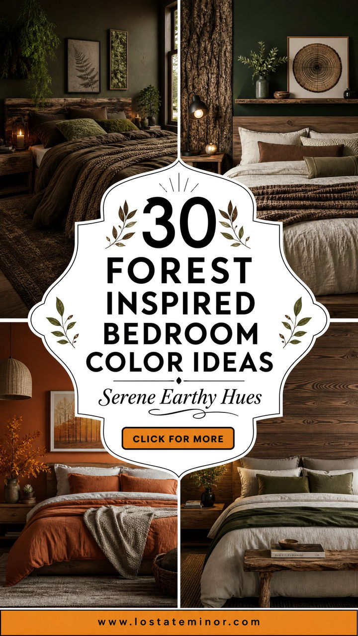 30 Serene Forest Inspired Bedroom Color Ideas for Your Home - 30 Serene Forest Inspired Bedroom Color Ideas for Your Home