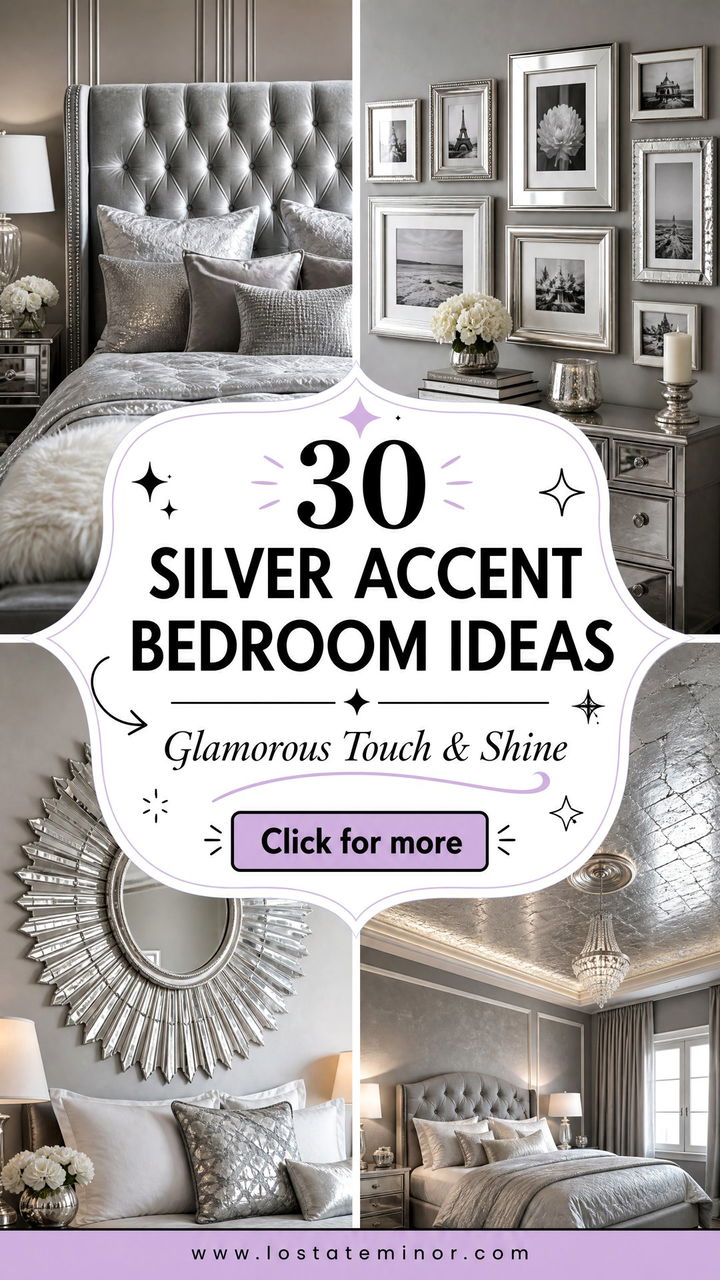 30 Silver Accent Bedroom Ideas for a Glamorous Touch - 30 Silver Accent Bedroom Ideas for a Glamorous Touch