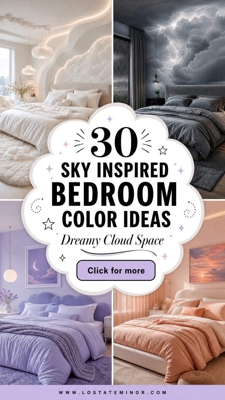 30 Sky Inspired Bedroom Color Ideas for a Dreamy Space - 30 Sky Inspired Bedroom Color Ideas for a Dreamy Space