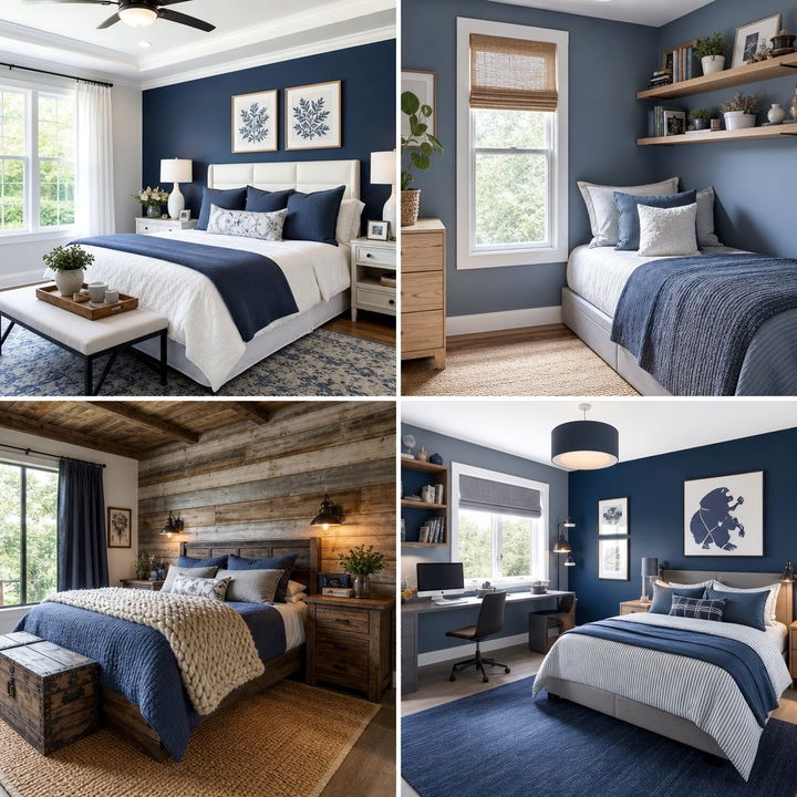 30 Slate Blue Bedroom Ideas for a Modern Sophisticated Feel
