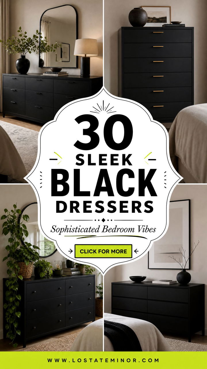30 Sleek Bedroom Black Dressers for a Sophisticated Look - 30 Sleek Bedroom Black Dressers for a Sophisticated Look