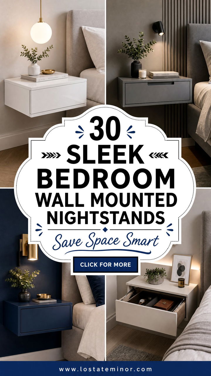 30 Sleek Bedroom Wall Mounted Nightstands to Save Space - 30 Sleek Bedroom Wall Mounted Nightstands to Save Space