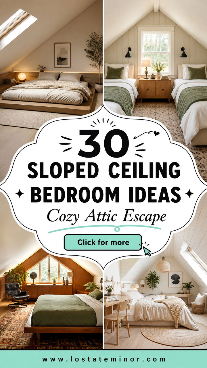 30 Sloped Ceiling Bedroom Ideas for Cozy Attic Spaces - 30 Sloped Ceiling Bedroom Ideas for Cozy Attic Spaces