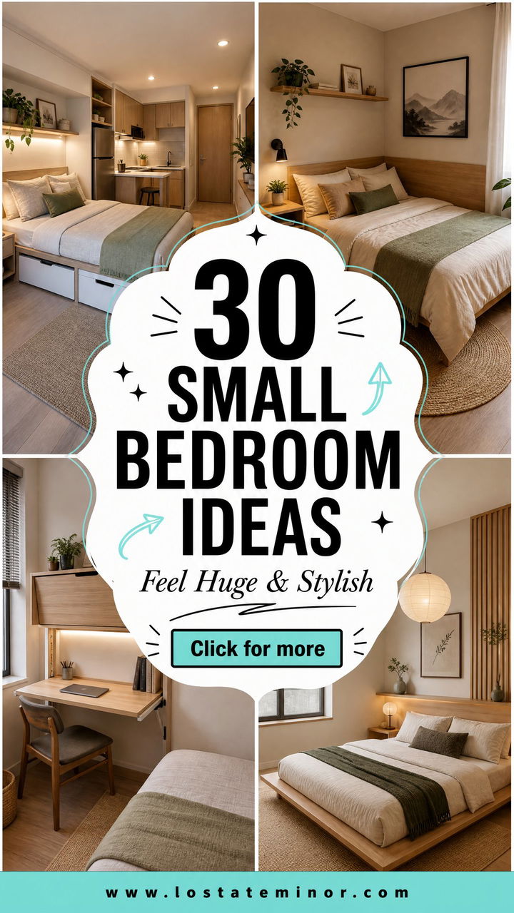 30 Small Bedroom Ideas to Make Your Space Feel Huge - 30 Small Bedroom Ideas to Make Your Space Feel Huge