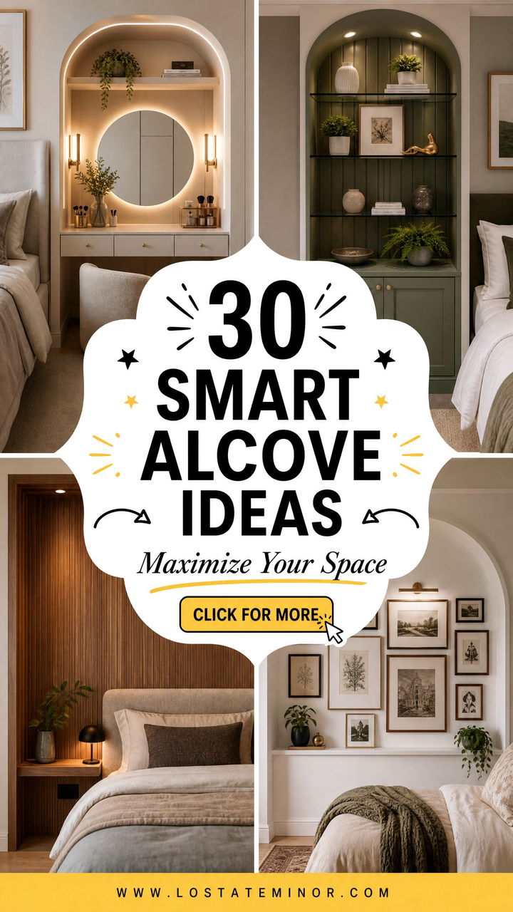 30 Smart Bedroom Alcove Ideas to Maximize Your Space - 30 Smart Bedroom Alcove Ideas to Maximize Your Space