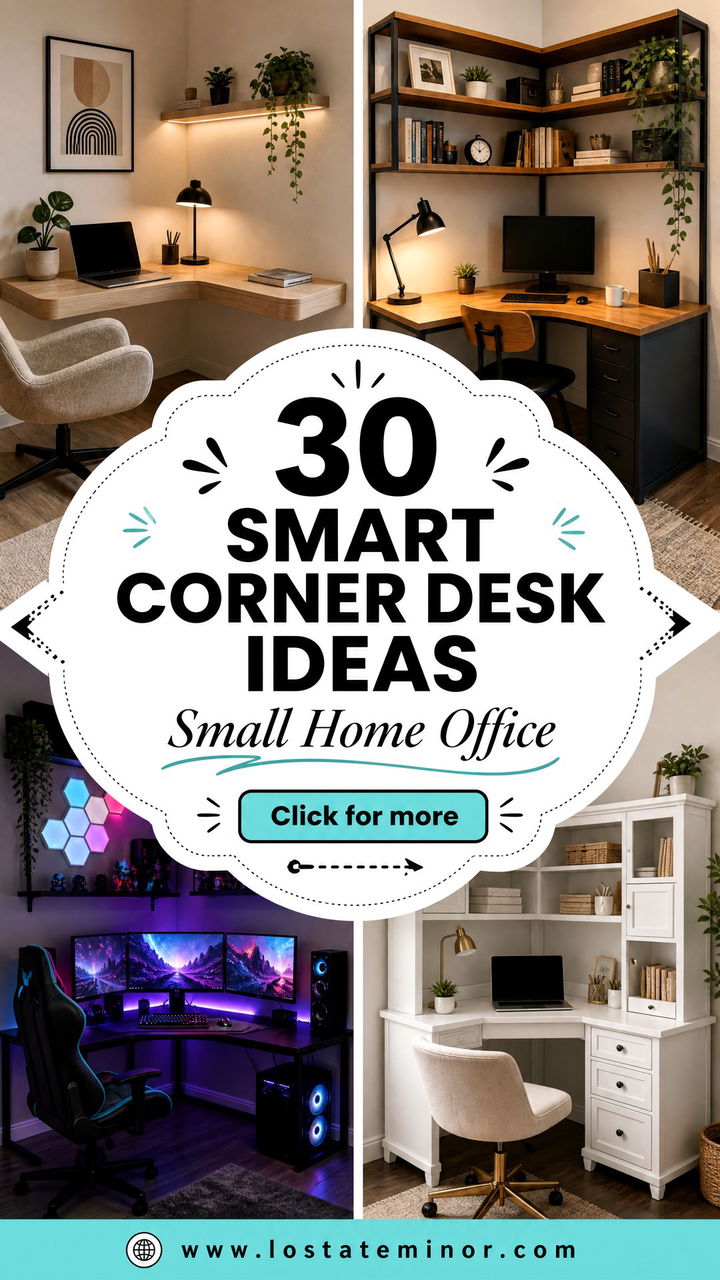 30 Smart Bedroom Corner Desk Ideas for Small Home Offices - 30 Smart Bedroom Corner Desk Ideas for Small Home Offices