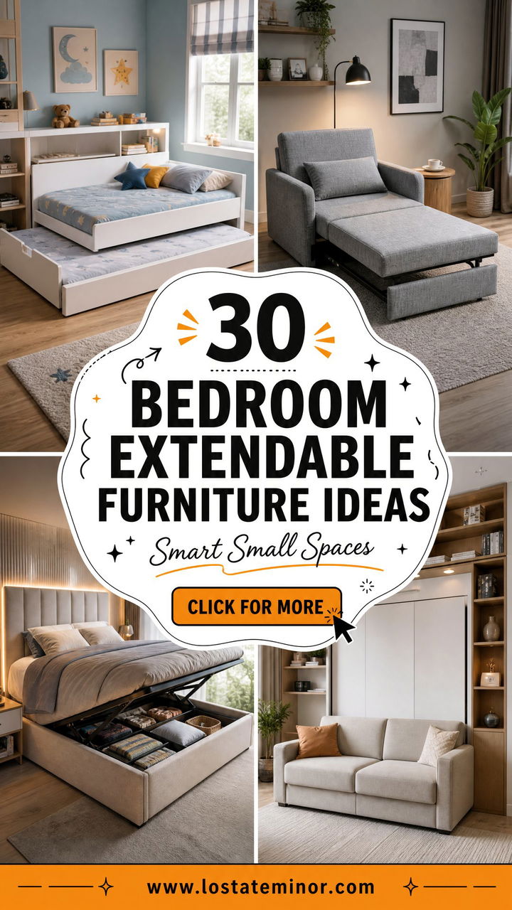 30 Smart Bedroom Extendable Furniture Ideas for Small Spaces - 30 Smart Bedroom Extendable Furniture Ideas for Small Spaces