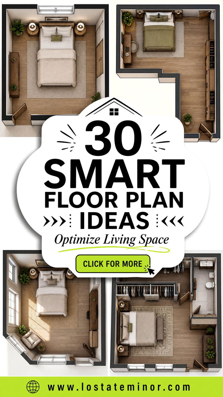 30 Smart Bedroom Floor Plan Ideas to Optimize Living Space - 30 Smart Bedroom Floor Plan Ideas to Optimize Living Space