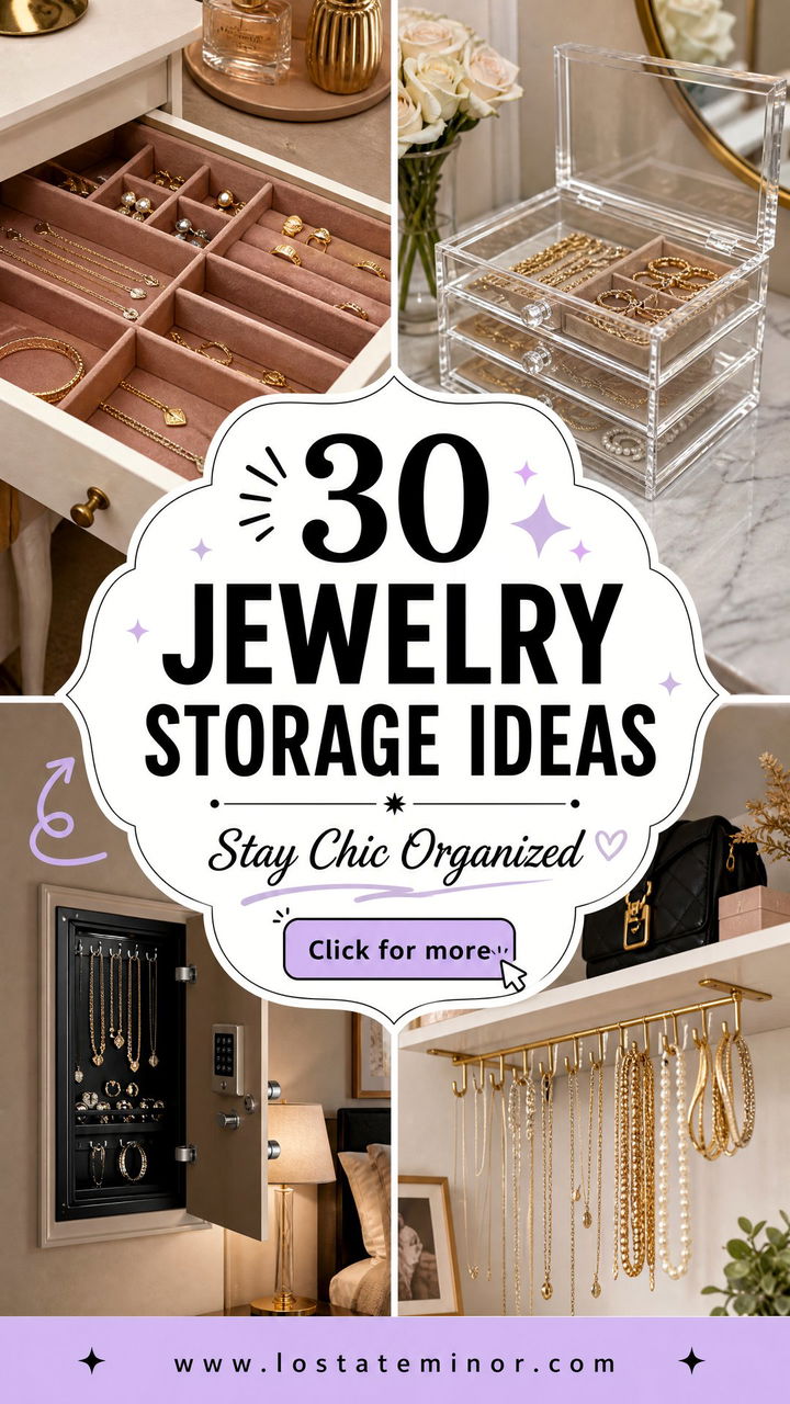 30 Smart Bedroom Jewelry Storage Ideas to Stay Organized - 30 Smart Bedroom Jewelry Storage Ideas to Stay Organized