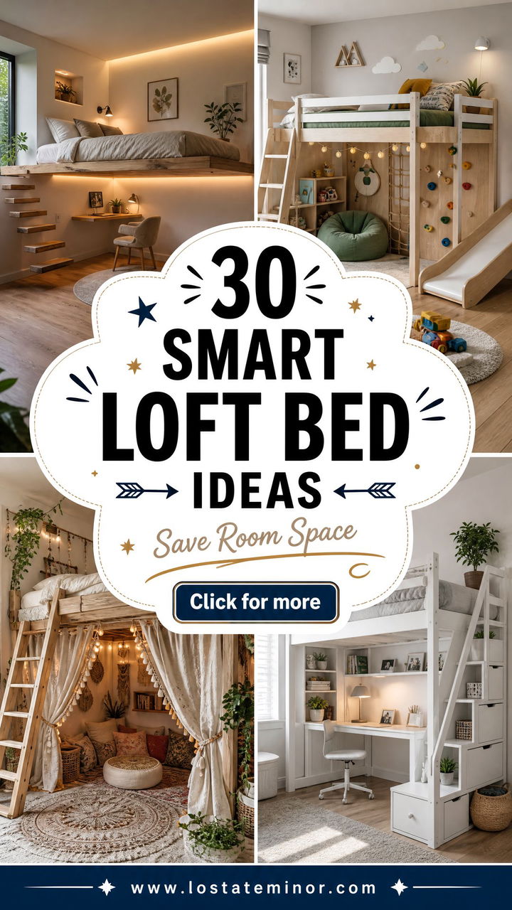 30 Smart Bedroom Loft Bed Ideas for Extra Room Space - 30 Smart Bedroom Loft Bed Ideas for Extra Room Space
