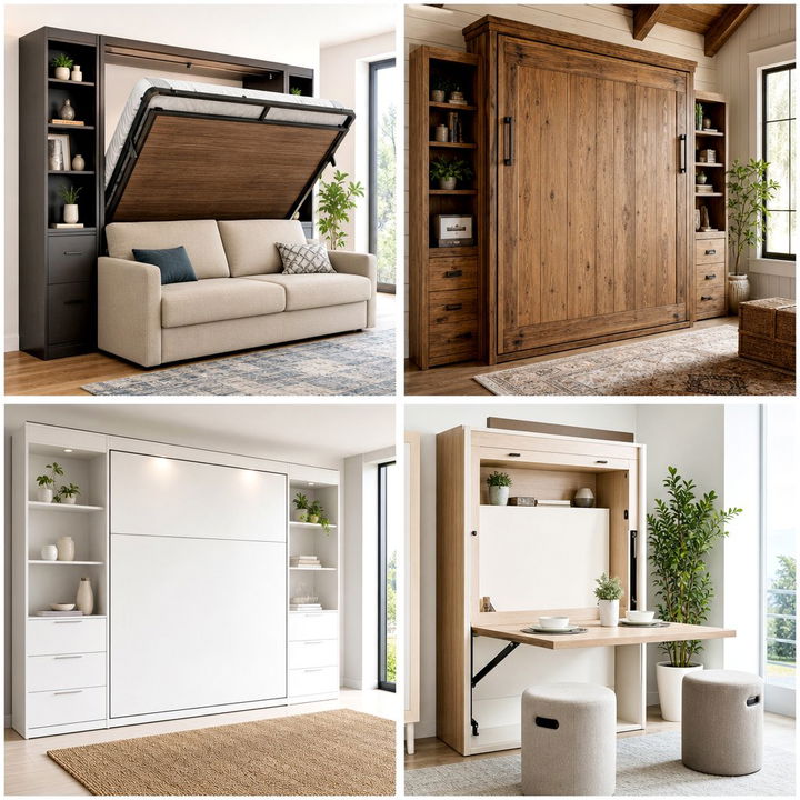 30 Smart Bedroom Murphy Bed Ideas for Small Space Living