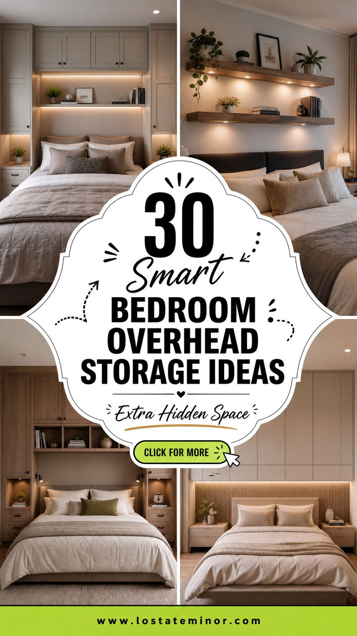 30 Smart Bedroom Overhead Storage Ideas for Extra Space - 30 Smart Bedroom Overhead Storage Ideas for Extra Space