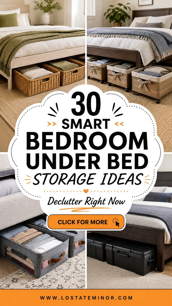 30 Smart Bedroom Under Bed Storage Ideas to Declutter Now - 30 Smart Bedroom Under Bed Storage Ideas to Declutter Now