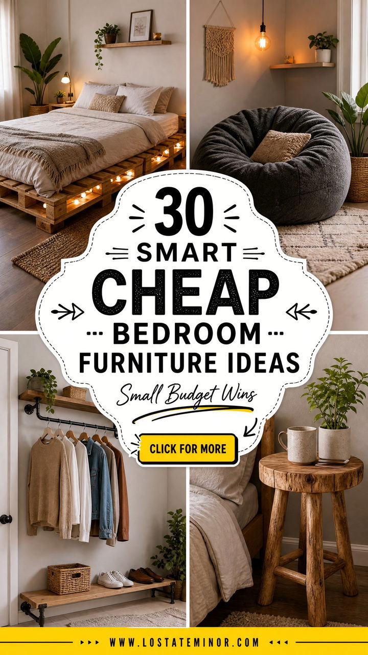 30 Smart Cheap Bedroom Furniture Ideas on a Small Budget - 30 Smart Cheap Bedroom Furniture Ideas on a Small Budget