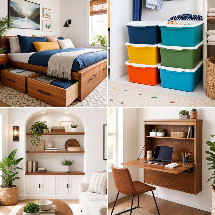 30 Smart and Bedroom Creative Storage Ideas for Tidiness