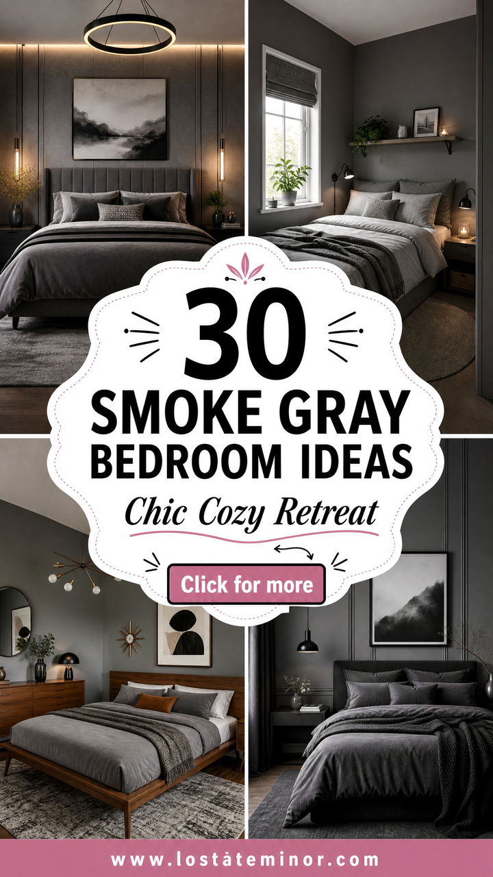 30 Smoke Gray Bedroom Ideas for a Chic and Cozy Retreat - 30 Smoke Gray Bedroom Ideas for a Chic and Cozy Retreat