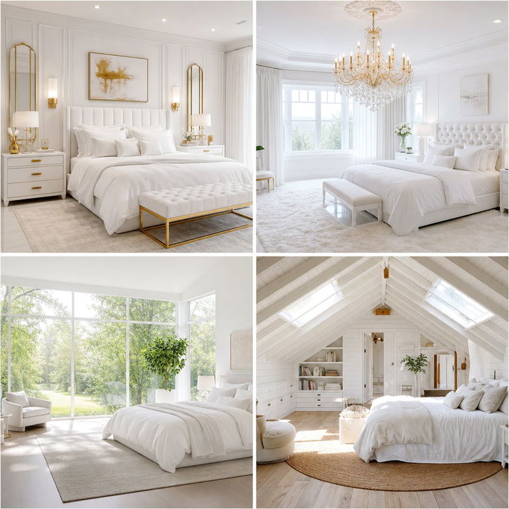 30 Snow White Bedroom Ideas for a Crisp and Clean Look