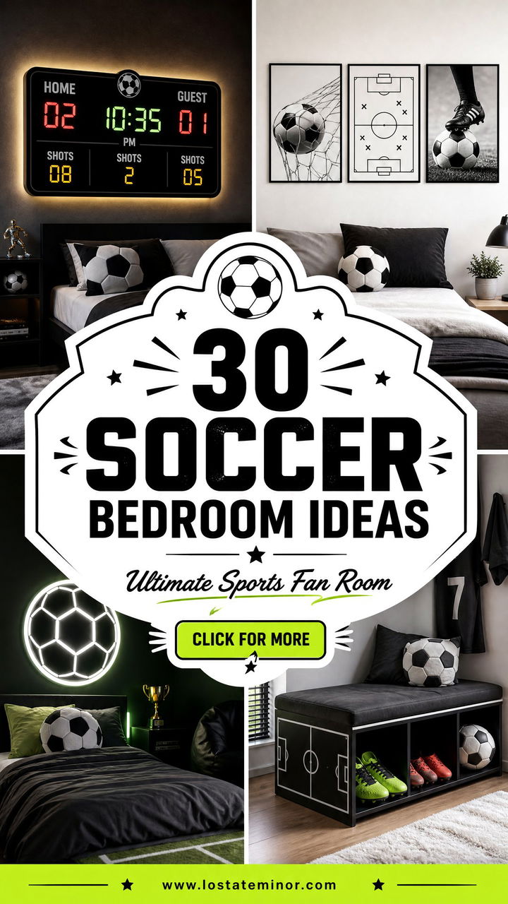 30 Soccer Bedroom Ideas for the Ultimate Sports Fan Room - 30 Soccer Bedroom Ideas for the Ultimate Sports Fan Room