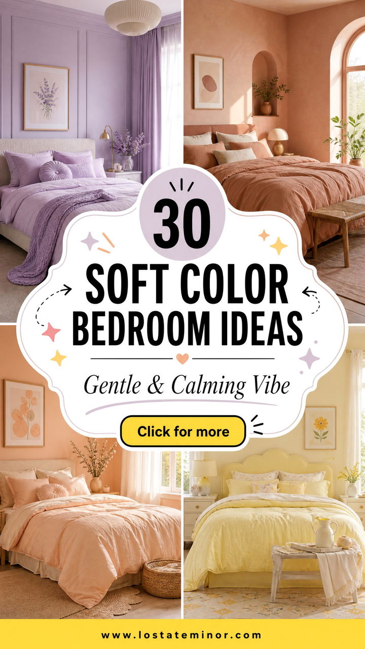 30 Soft Color Bedroom Ideas for a Gentle and Calming Vibe - 30 Soft Color Bedroom Ideas for a Gentle and Calming Vibe