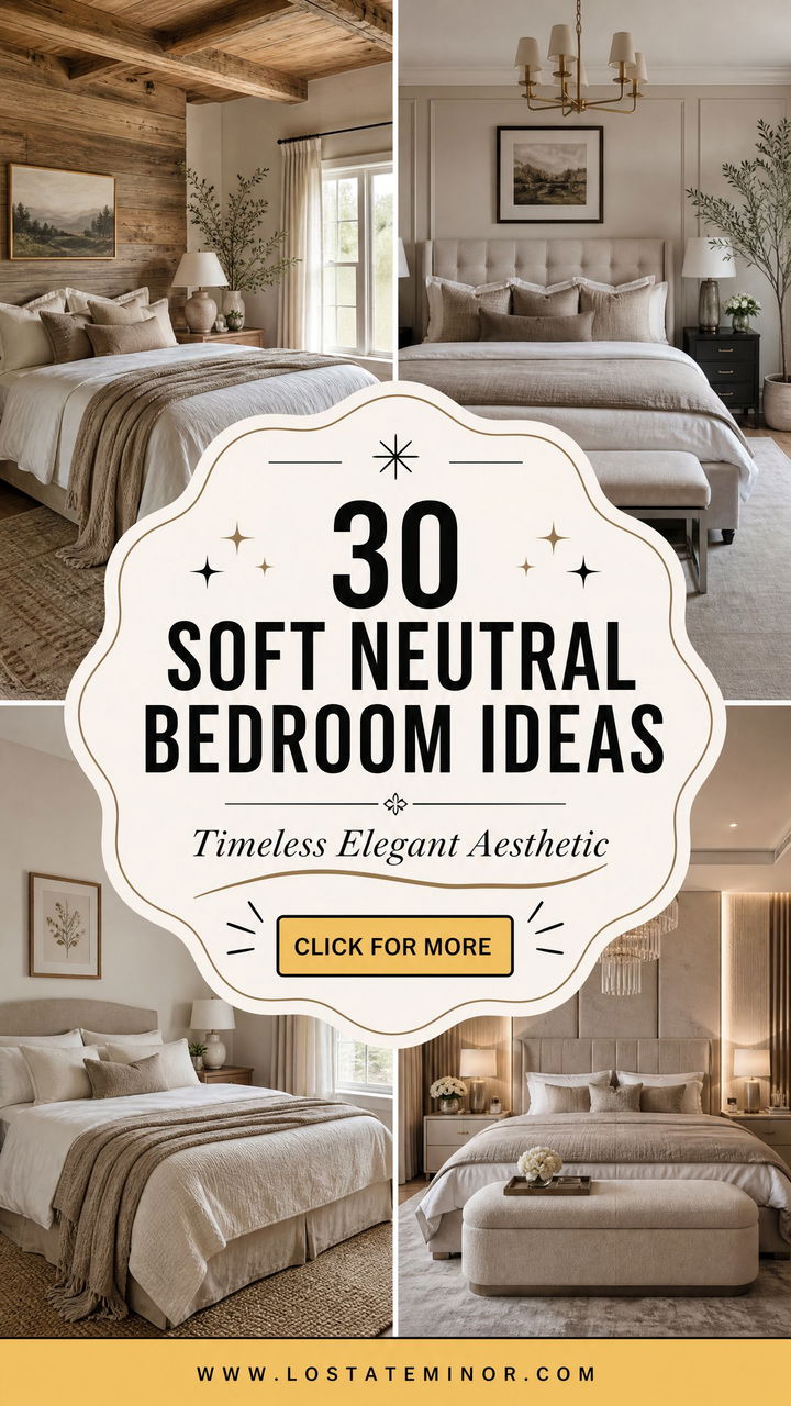 30 Soft Neutral Bedroom Ideas for a Timeless Aesthetic - 30 Soft Neutral Bedroom Ideas for a Timeless Aesthetic