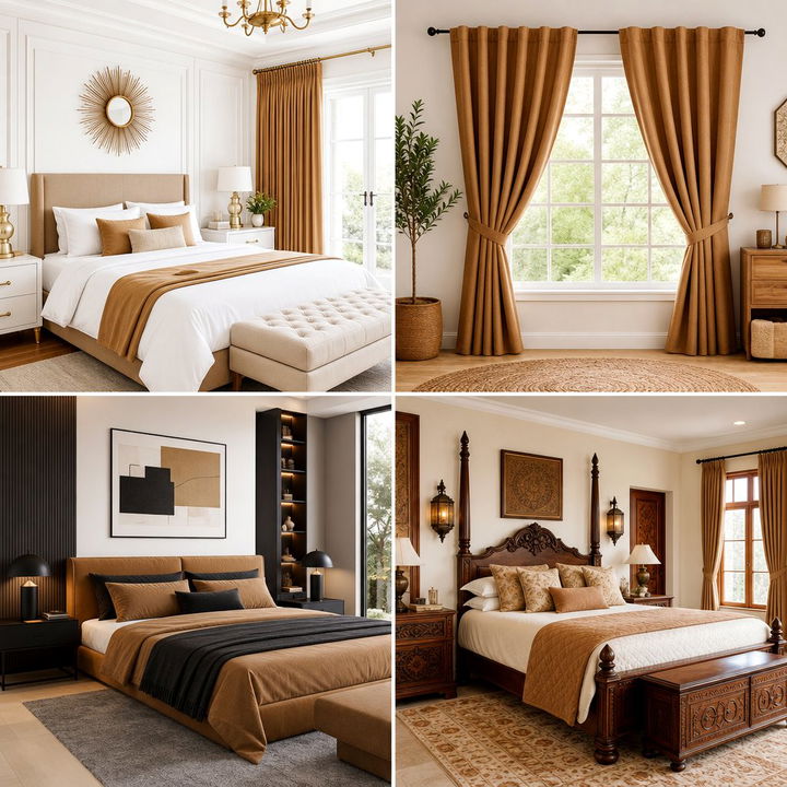 30 Sophisticated Camel Bedroom Ideas for a Warm Aesthetic