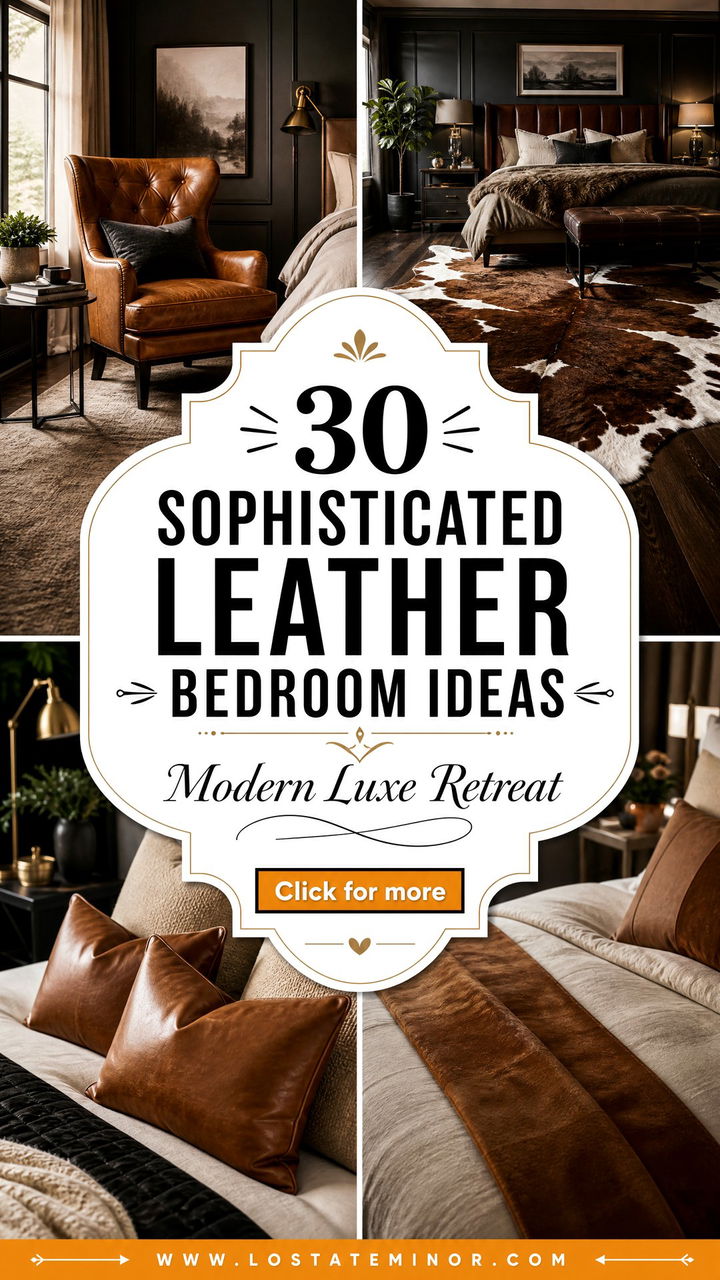 30 Sophisticated Leather Bedroom Ideas for Modern Homes - 30 Sophisticated Leather Bedroom Ideas for Modern Homes
