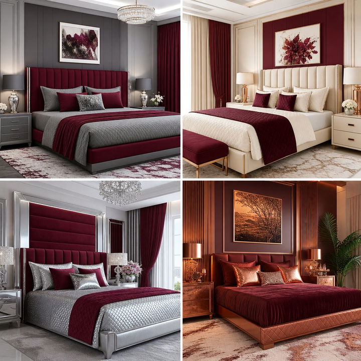 30 Sophisticated Maroon Bedroom Ideas for a Rich, Moody Feel