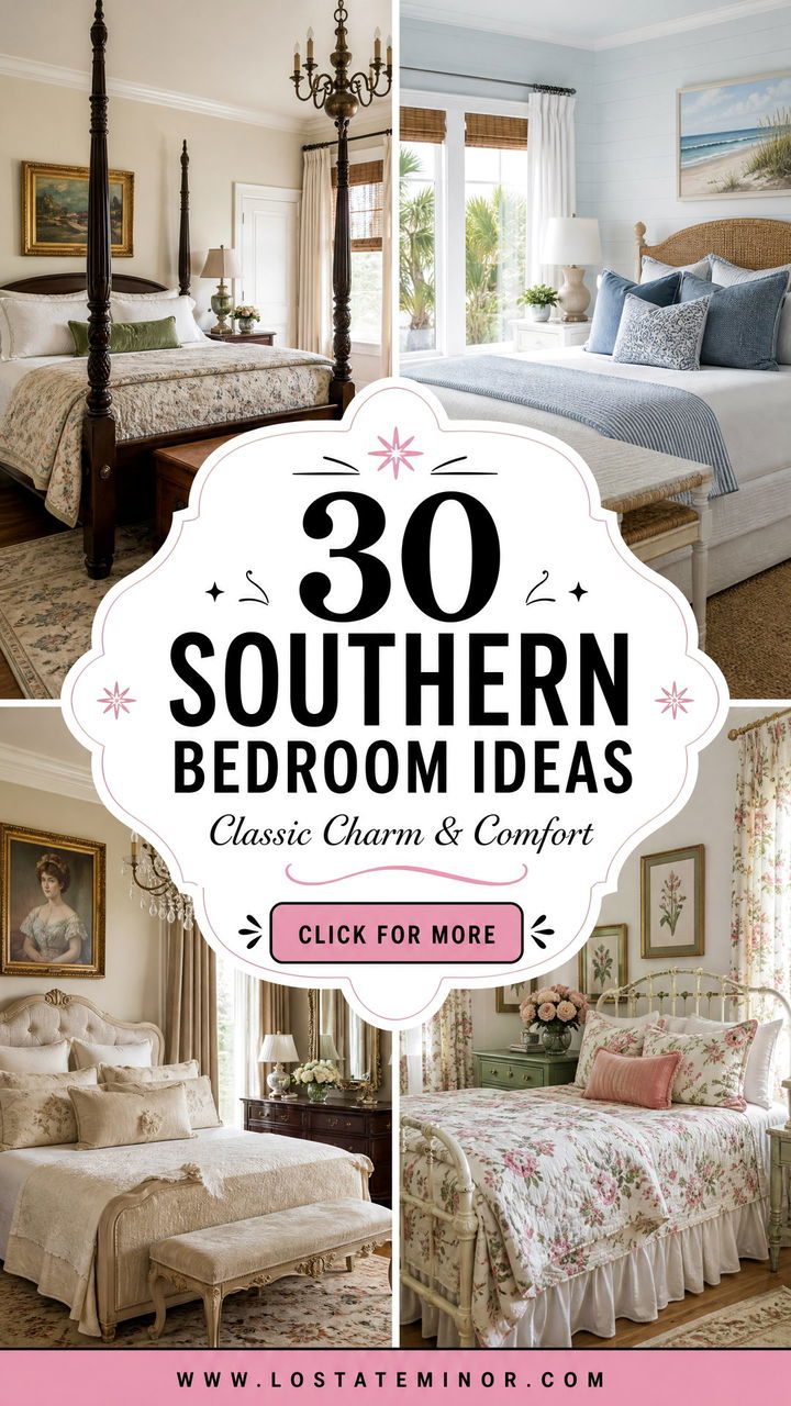 30 Southern Bedroom Ideas for Classic Charm and Comfort - 30 Southern Bedroom Ideas for Classic Charm and Comfort