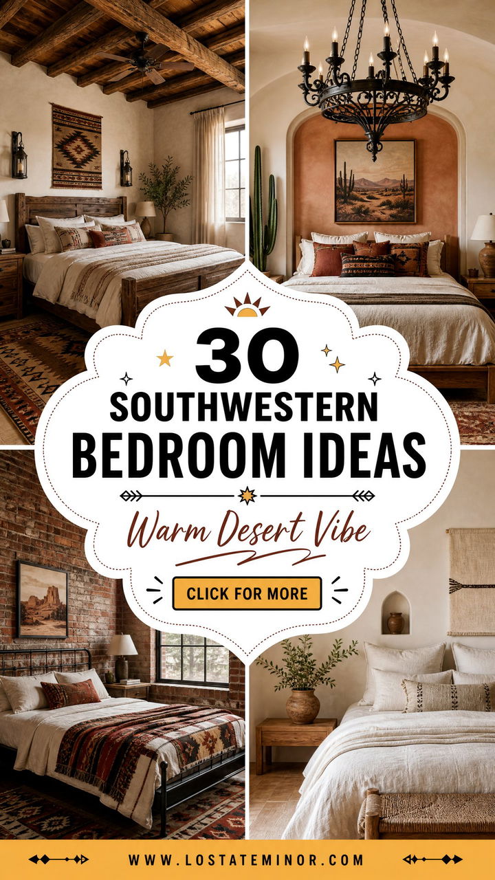 30 Southwestern Bedroom Ideas for a Warm Desert Vibe - 30 Southwestern Bedroom Ideas for a Warm Desert Vibe