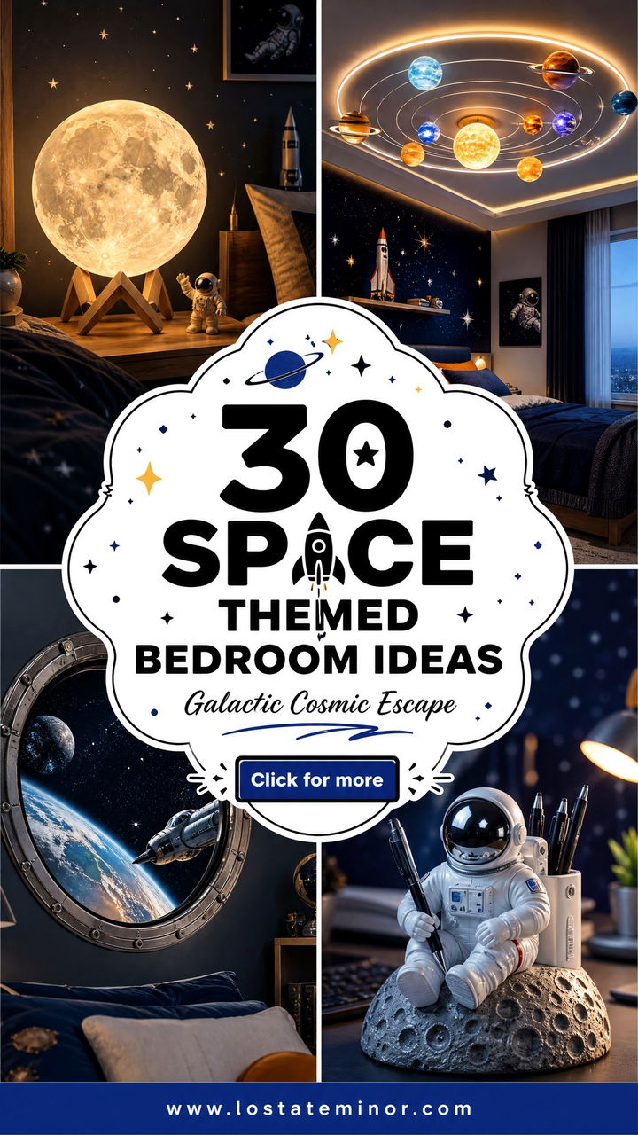30 Space Themed Bedroom Ideas for a Galactic Escape - 30 Space Themed Bedroom Ideas for a Galactic Escape