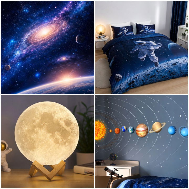 30 Space Themed Bedroom Ideas for a Galactic Escape